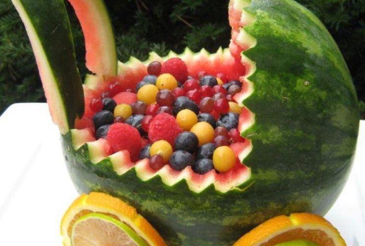 Creación con cáscara de sandía