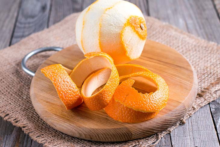 abono de cascara de naranja