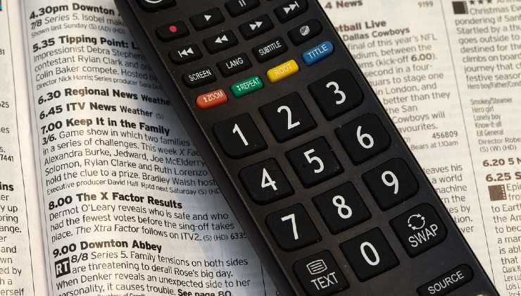 control remoto de televisión