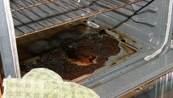 horno sucio