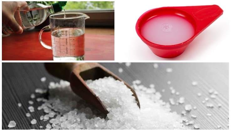 Los ingredientes para un baño perfumado y sin cal