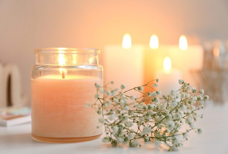 velas en la casa