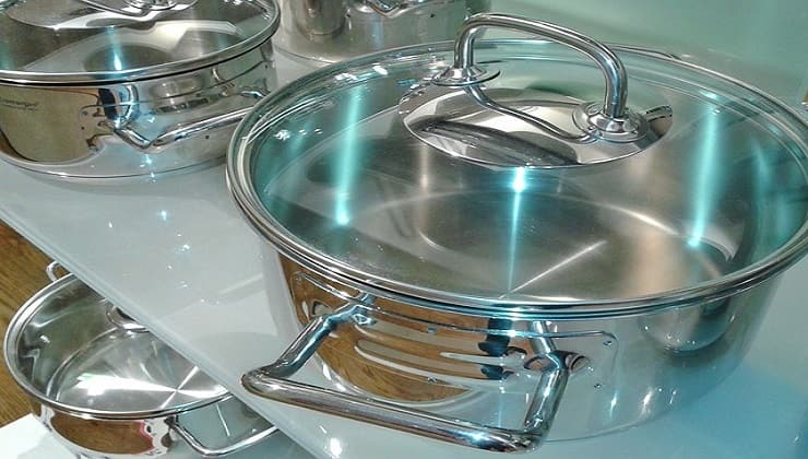 Olla de acero inoxidable
