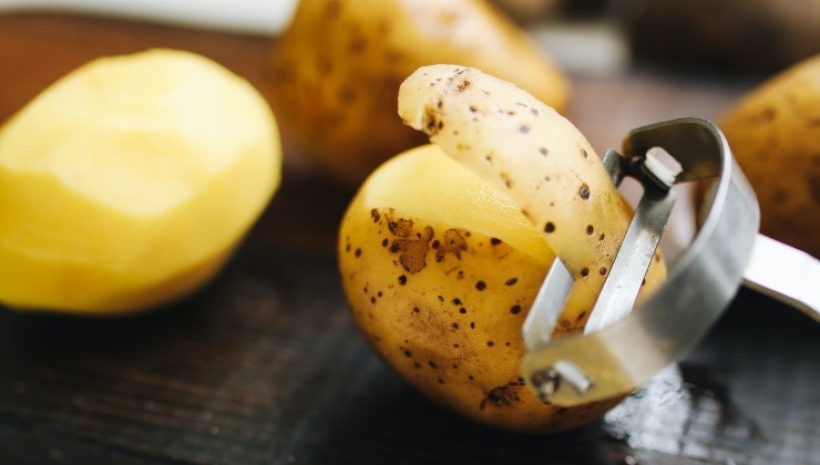 cáscara de patata para abono