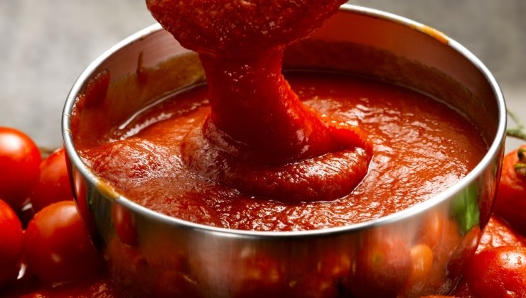 Puré de tomate listo