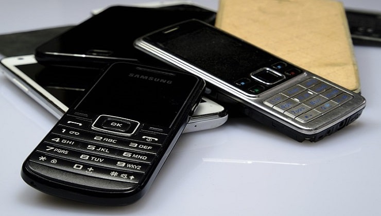 Teléfonos celulares viejos