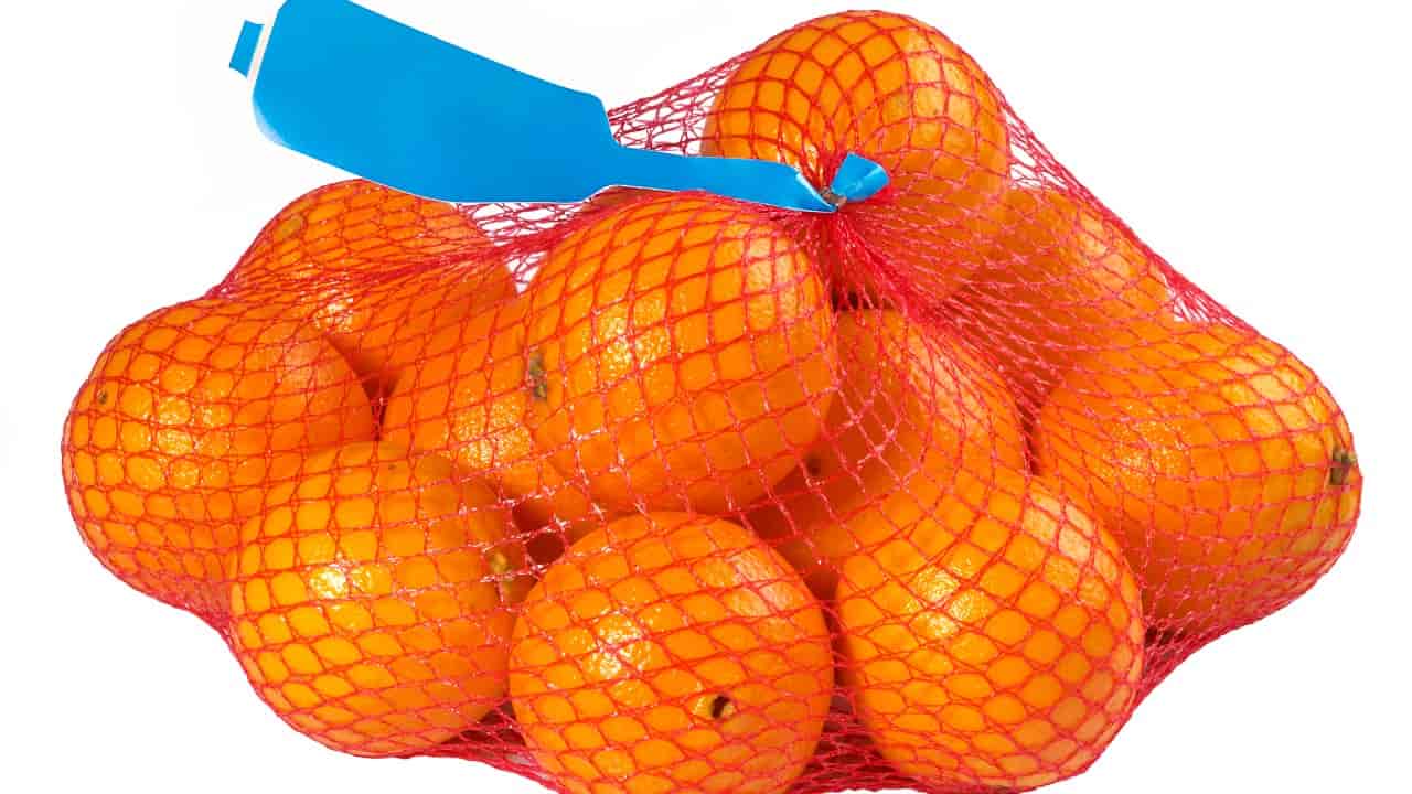 Mallas para naranjas, frutas y verduras