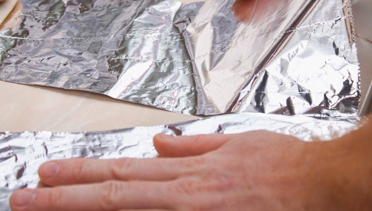Tiras de papel de aluminio para el cabello