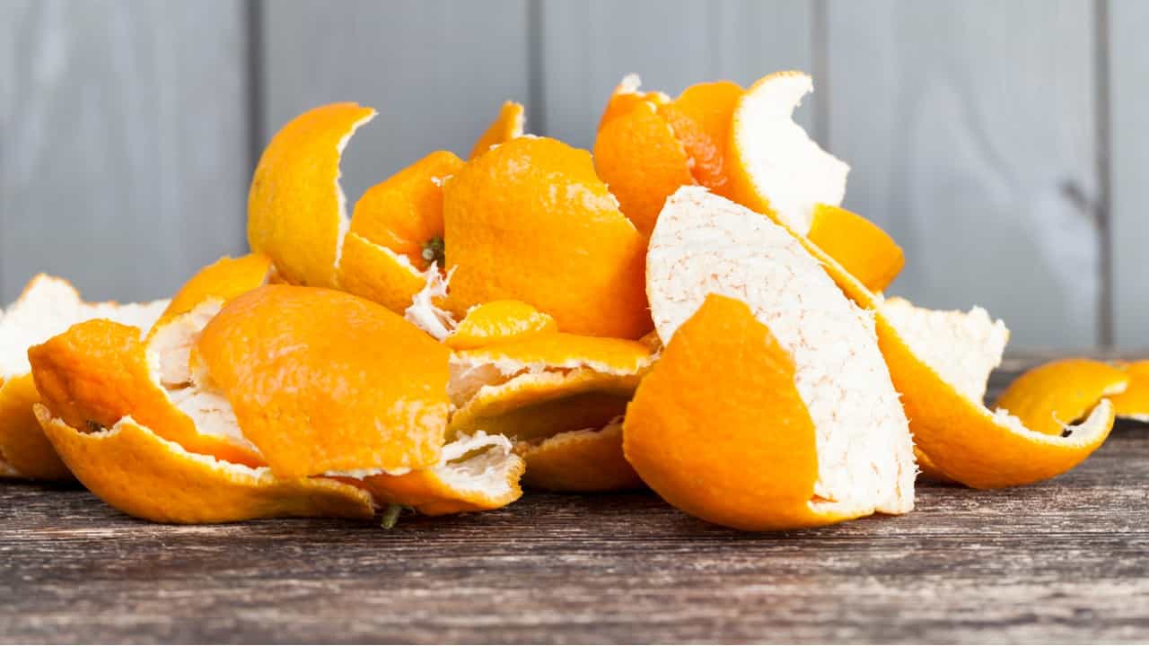 cáscaras de naranja