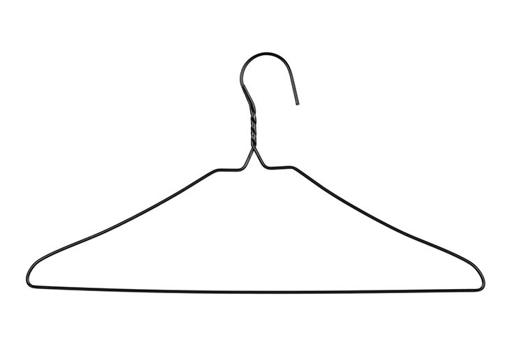 percha de alambre
