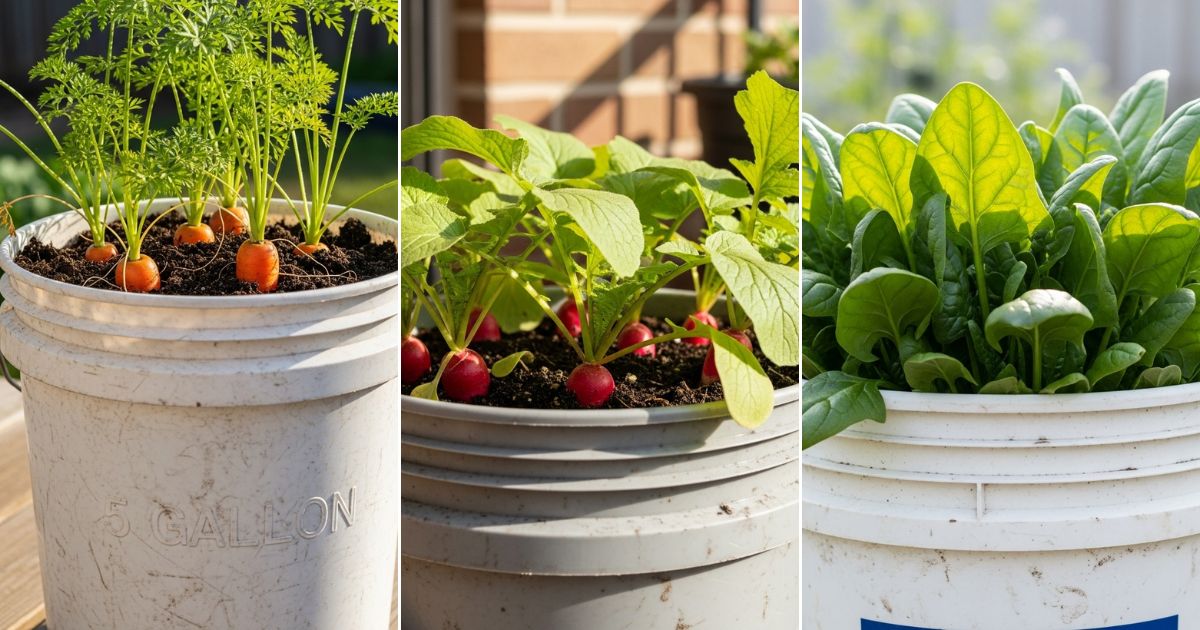 7 Fall Vegetables That Grow Best in 5-Gallon Buckets