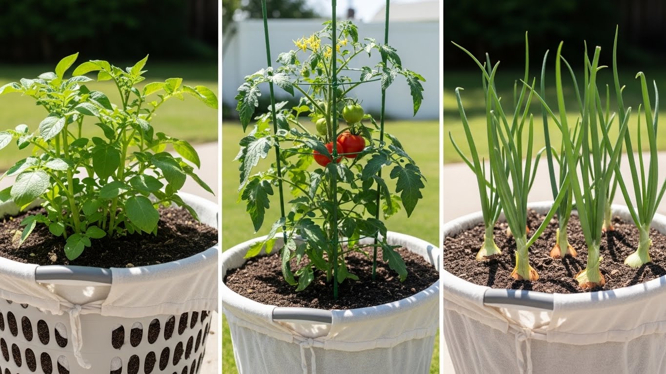 8 Foods You Can Grow in Laundry Baskets