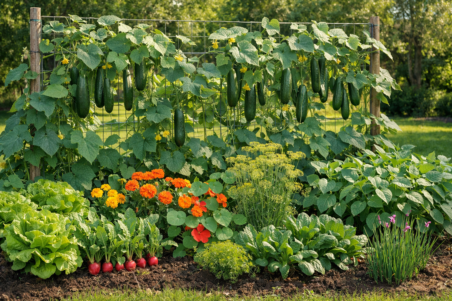 8 Plants to Grow Under Cucumbers for Heavier Harvests