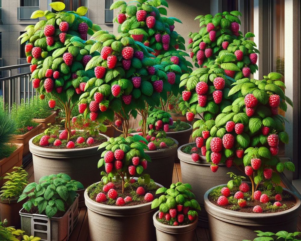 growing raspberries in containers