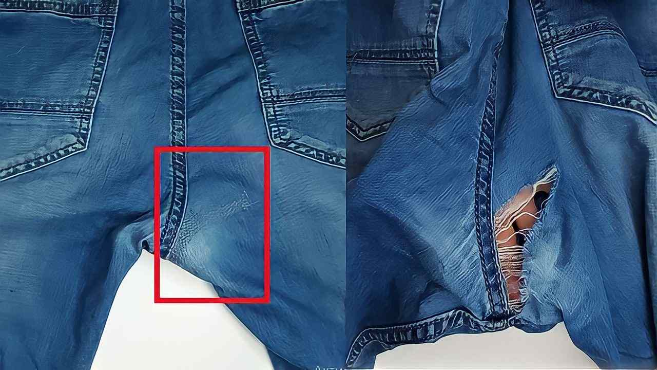 Agujero en jeans