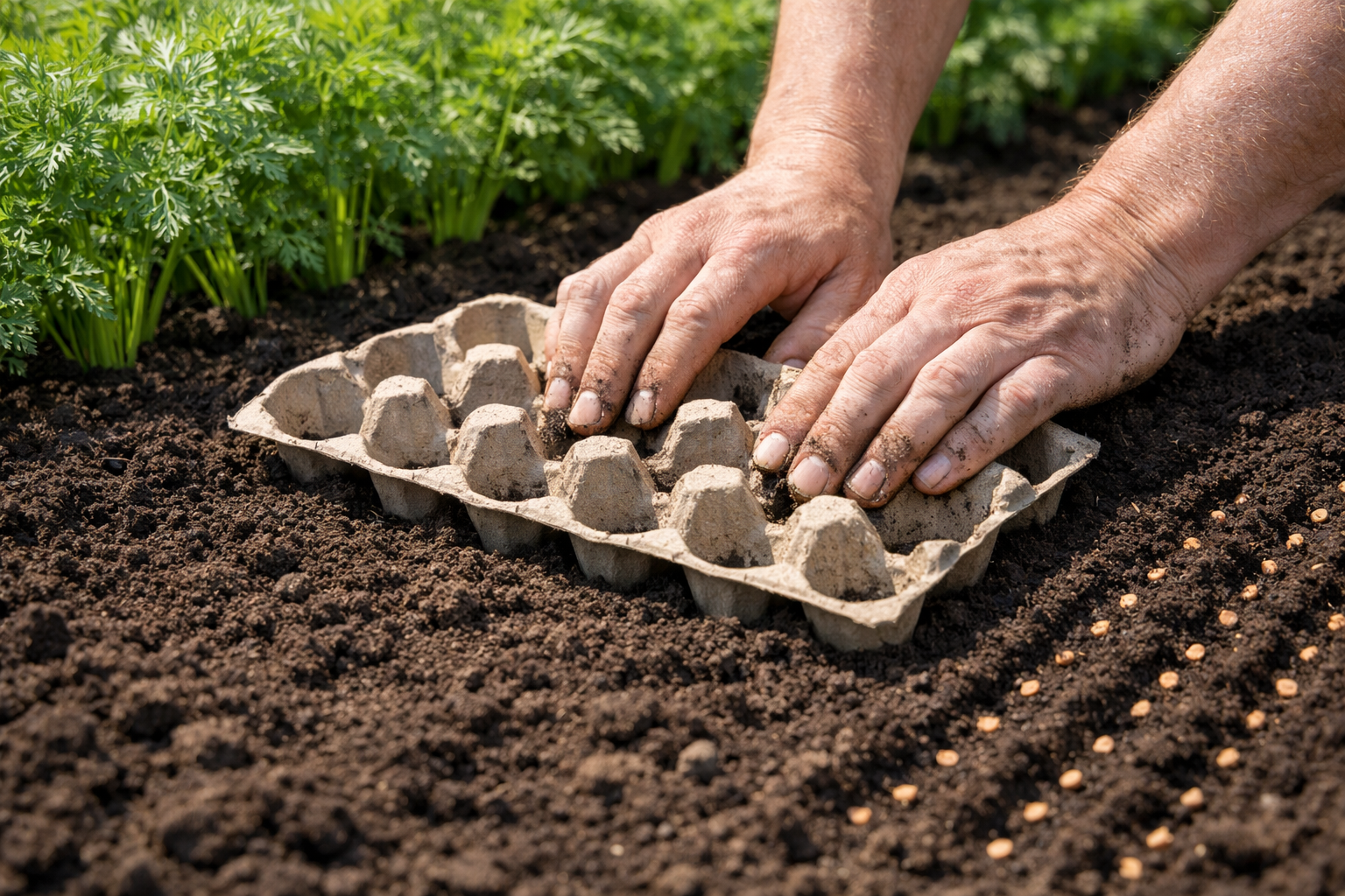 Grow Straighter, Stronger Carrots with This Egg Carton Planting Method