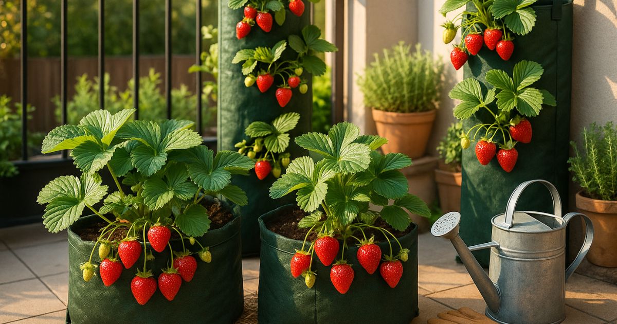 How to Grow Tons of Strawberries in Plastic Grow Bags