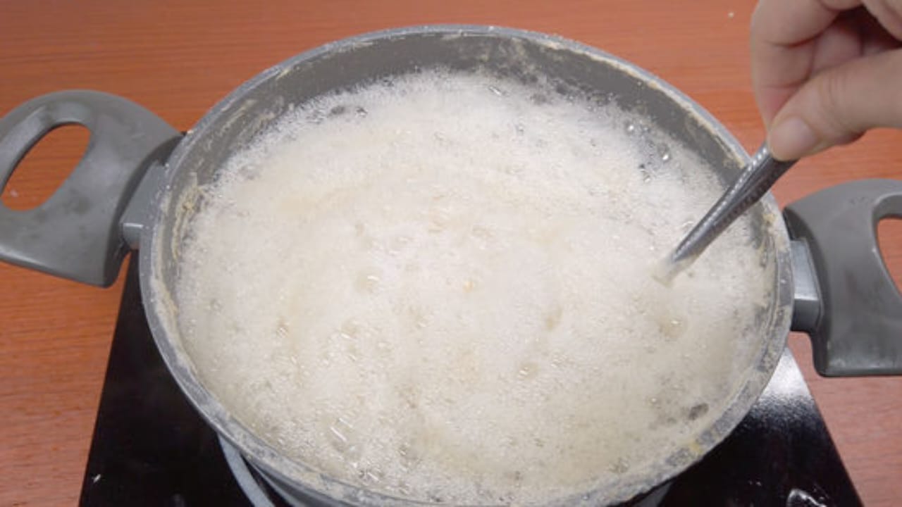 Hervir agua y jabón