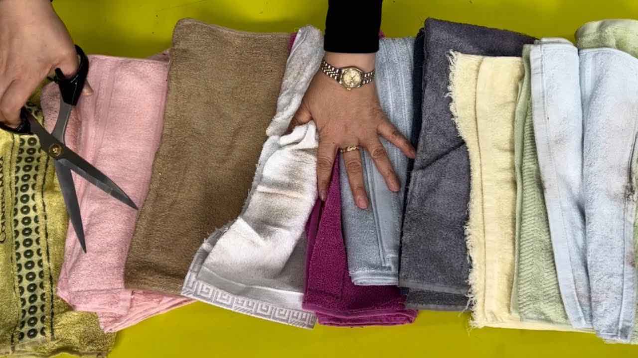toallas manchadas