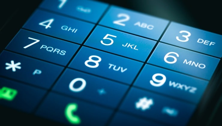 Número 62 en el teléfono