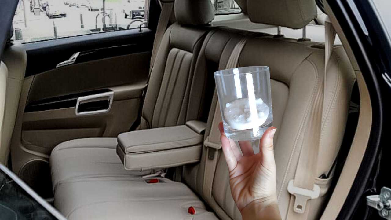 Vaso de sal en la máquina