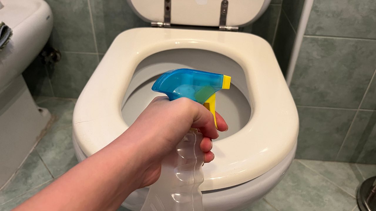 rociador en el baño