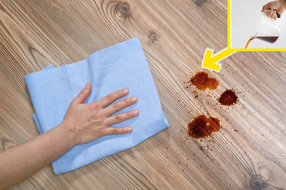 Té caliente en el parquet: ¡viértelo, es portentoso!
