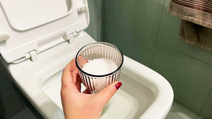 baño de sal gruesa