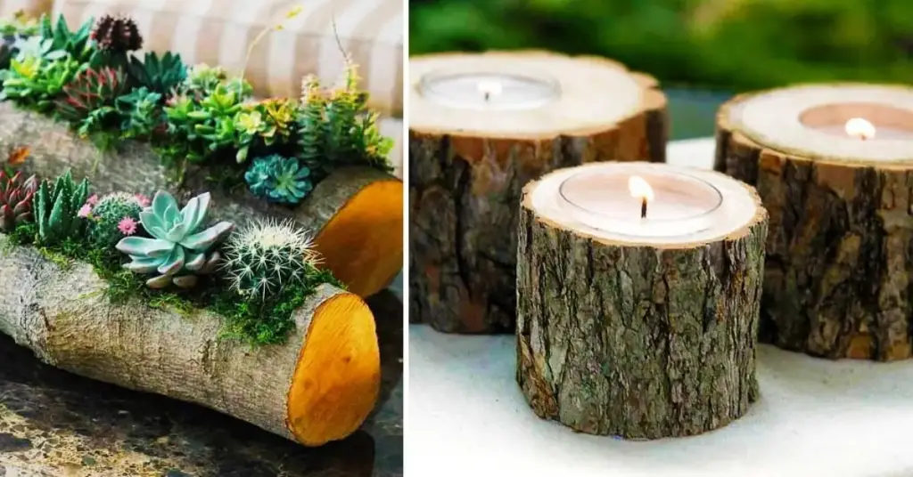 ¿Cómo reciclar un tronco de árbol? 12 ideas originales para decorar el jardín – Mis Consejos Jardinería