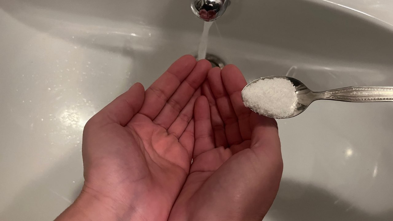 el remedio huele a lejía
