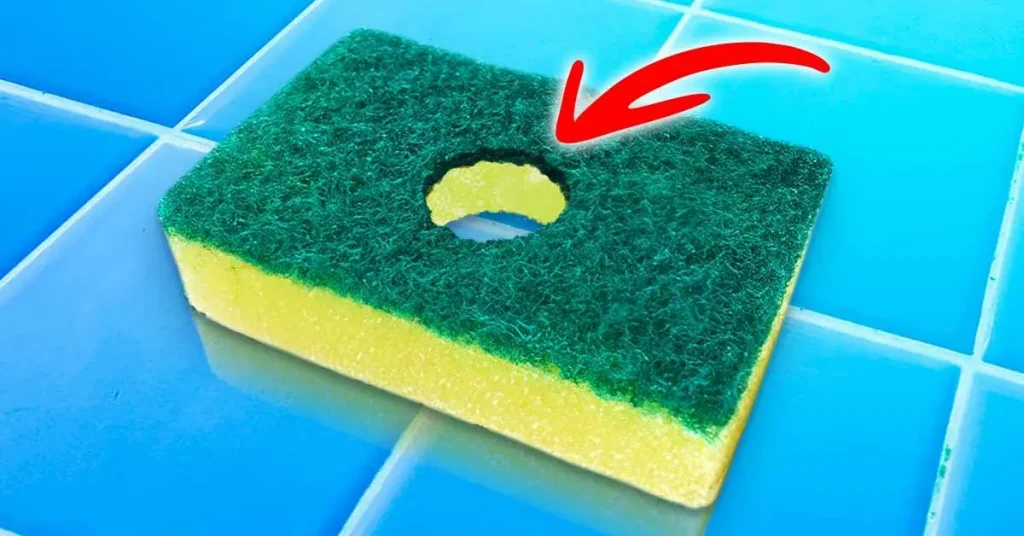 ¿Por qué hacer un agujero en la esponja del plato? El truco poco conocido que hace la vida más fácil – Mis Consejos Jardinería