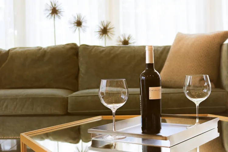 Cómo limpiar un sofá de tela no removible café vino tinto desordenado