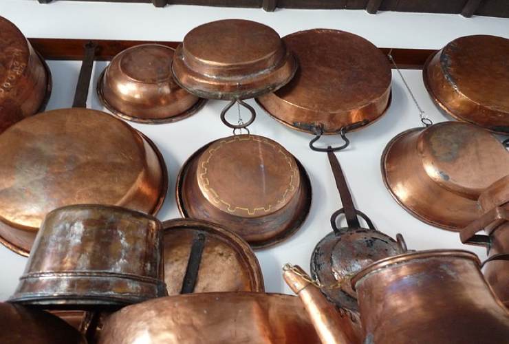 Objetos en cobre oxidado