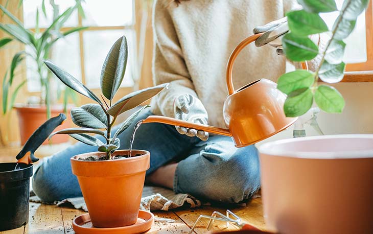 agua plantas de interior