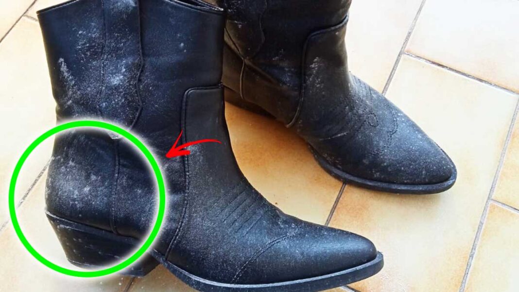 barro en los zapatos