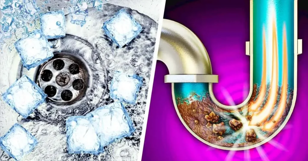 ¿Cómo desbloquear tuberías con el truco del cubito de hielo? – Mis Consejos Jardinería